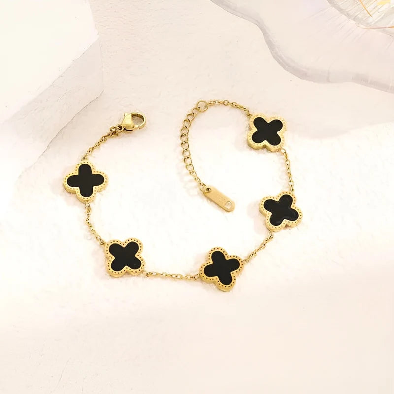 Clover Motif Chain Bracelet