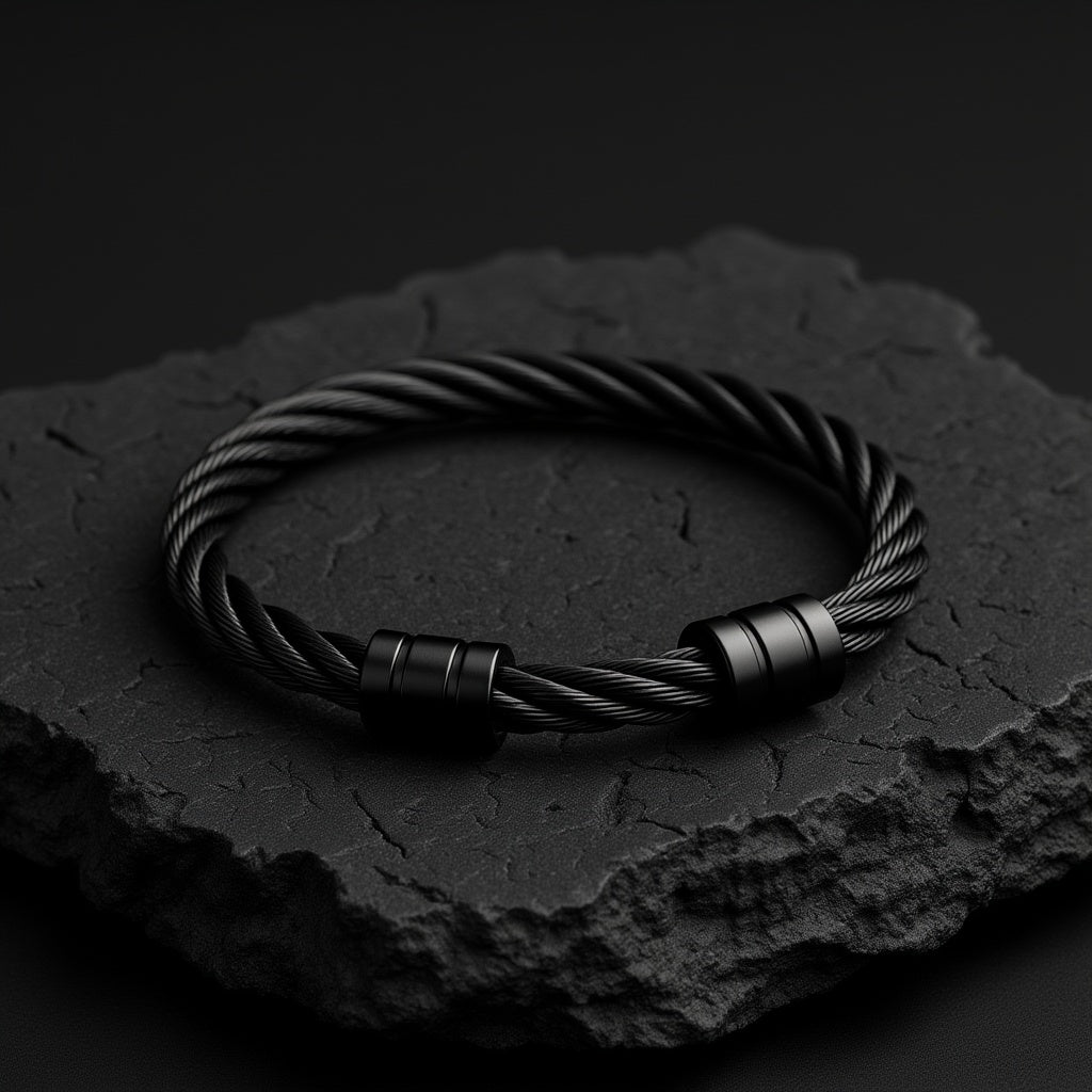Twisted Cable Cuff Bracelet