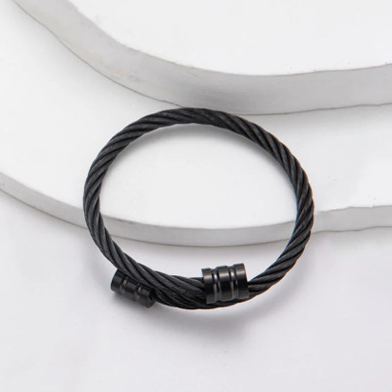 Twisted Cable Cuff Bracelet