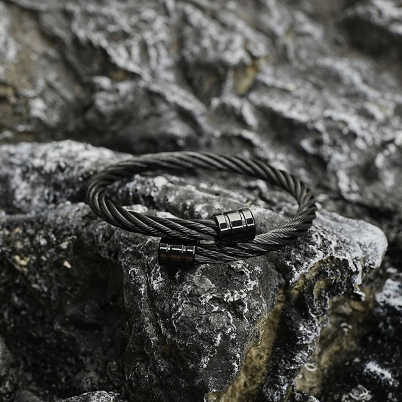Twisted Cable Cuff Bracelet