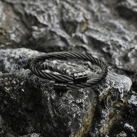 Twisted Cable Cuff Bracelet