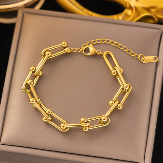 Modern Link Chain Bracelet