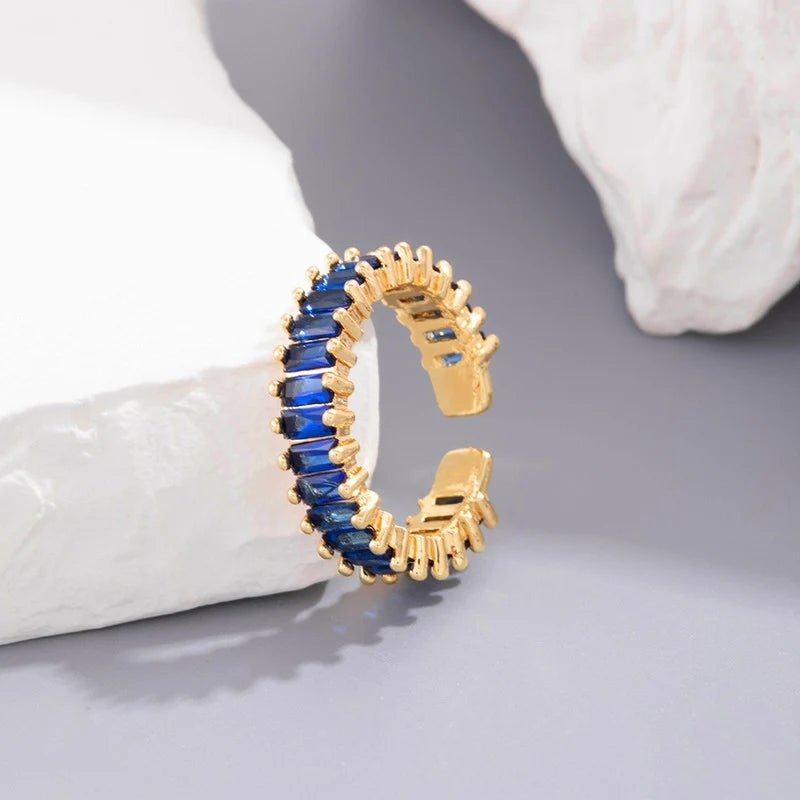 Sapphire Baguette Eternity Cuff