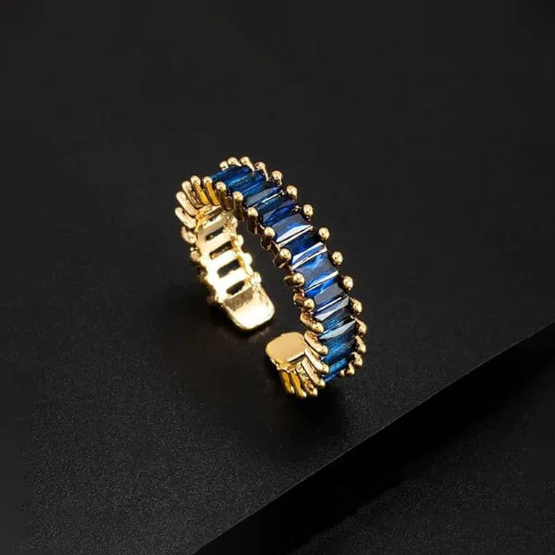Sapphire Baguette Eternity Cuff