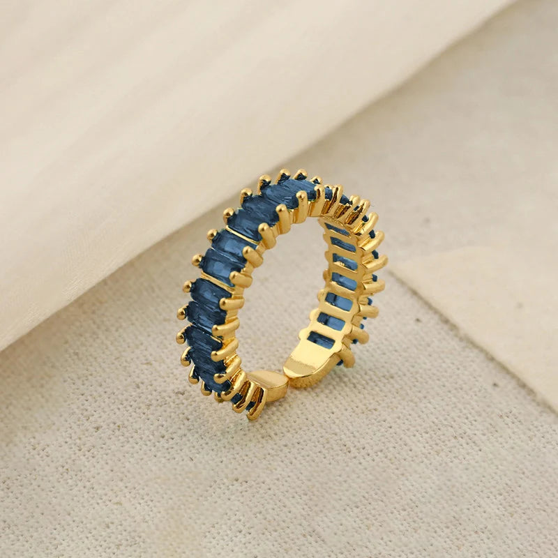 Sapphire Baguette Eternity Cuff