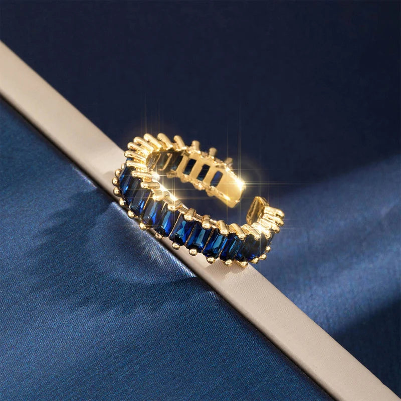 Sapphire Baguette Eternity Cuff