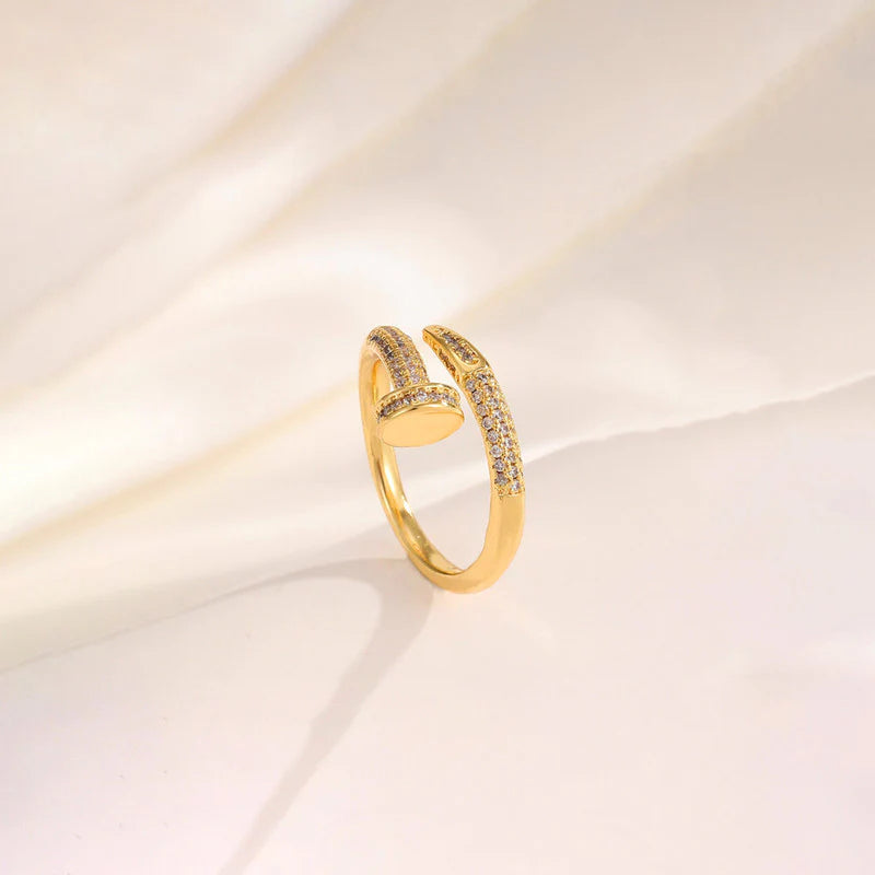 Nail Design Diamond Ring