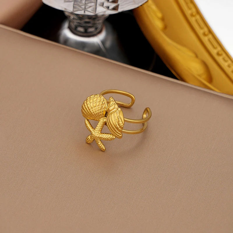 Botanical Leaf Adjustable Ring