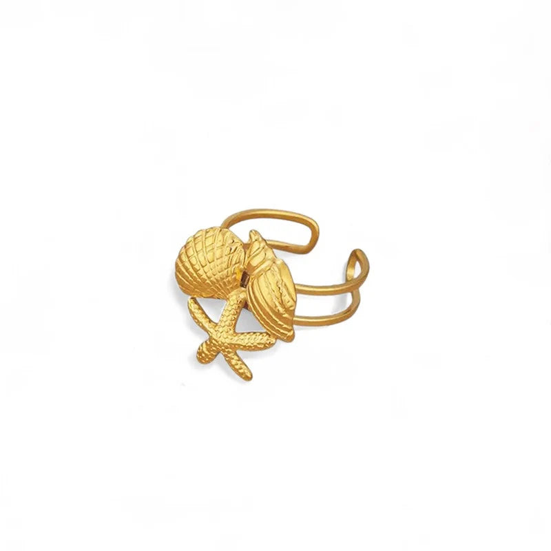 Botanical Leaf Adjustable Ring