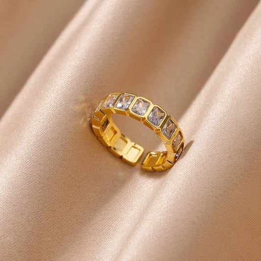 Luxe Crystal Eternity Band