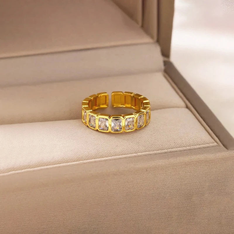 Luxe Crystal Eternity Band