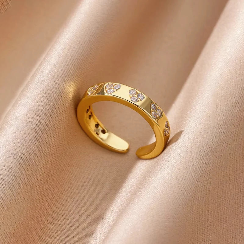 Classic Heart Diamond Band