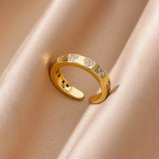 Classic Heart Diamond Band