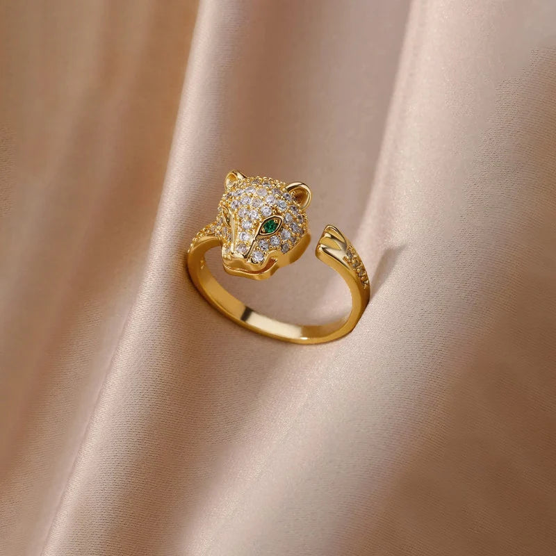 Pavé Panther Wrap Ring