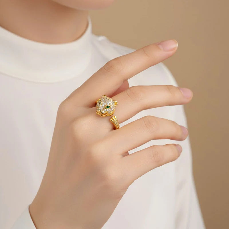 Pavé Panther Wrap Ring