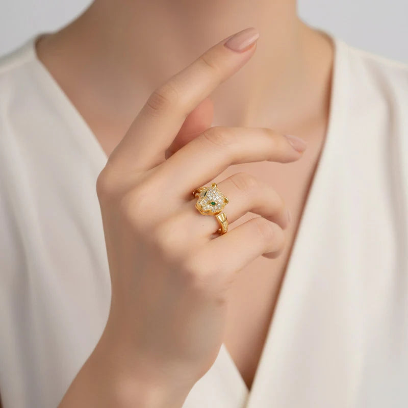 Pavé Panther Wrap Ring