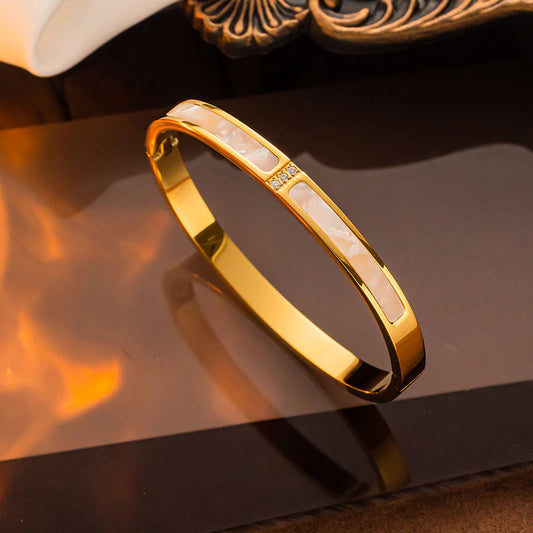 Mother of Pearl Inlay Bangle