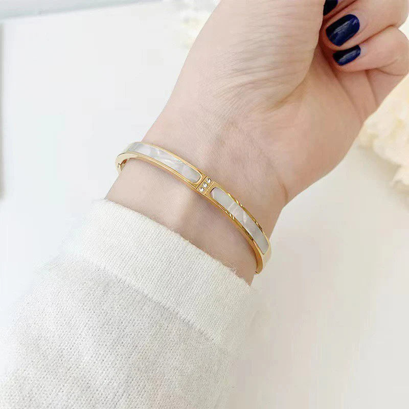 Mother of Pearl Inlay Bangle
