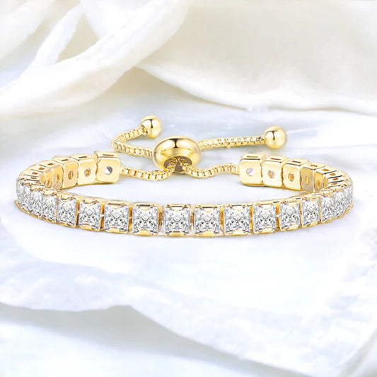 Princess Cut Diamond Tennis Bracelet