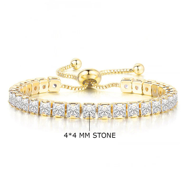 Princess Cut Diamond Tennis Bracelet