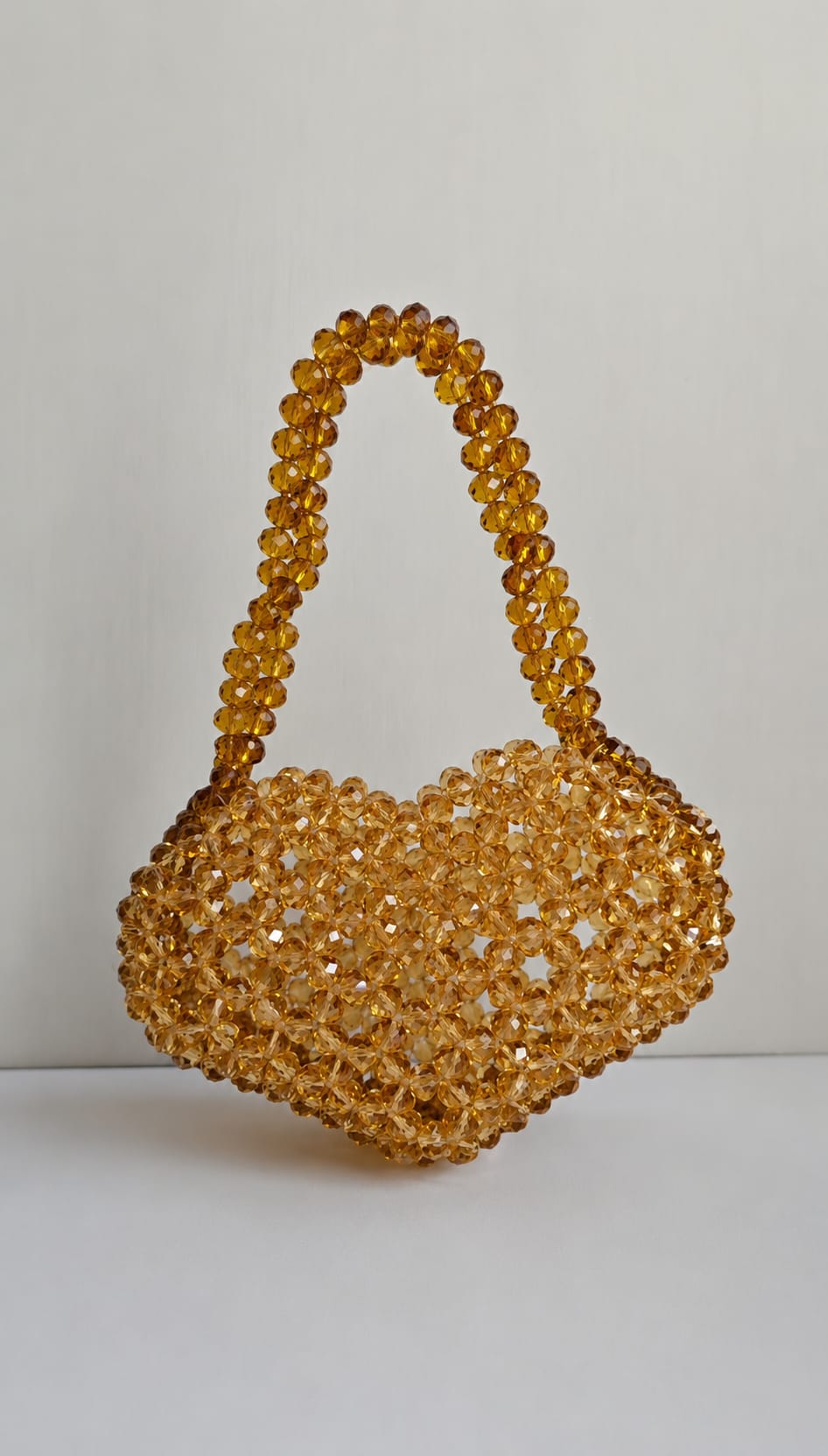 Artisan Beaded Handbag - Golden Honey