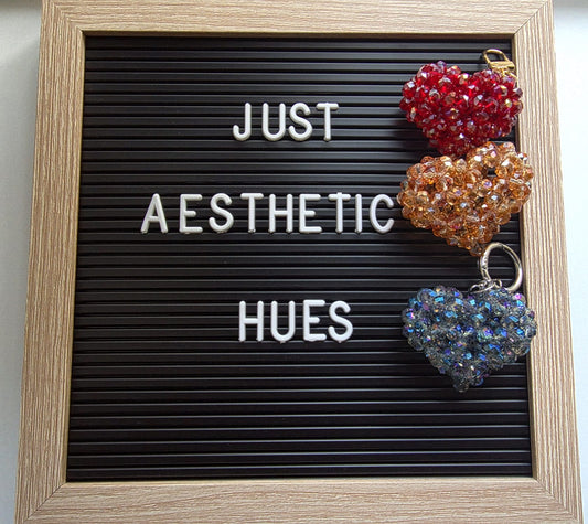 Handcrafted Beaded Heart Charms