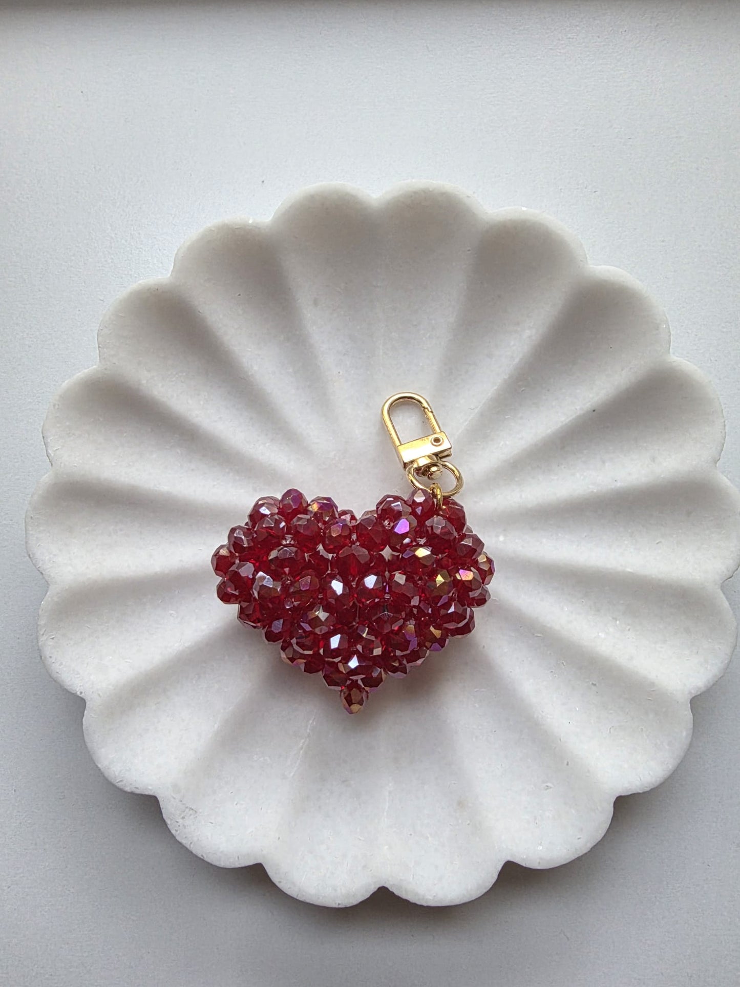 Handcrafted Beaded Heart Charms