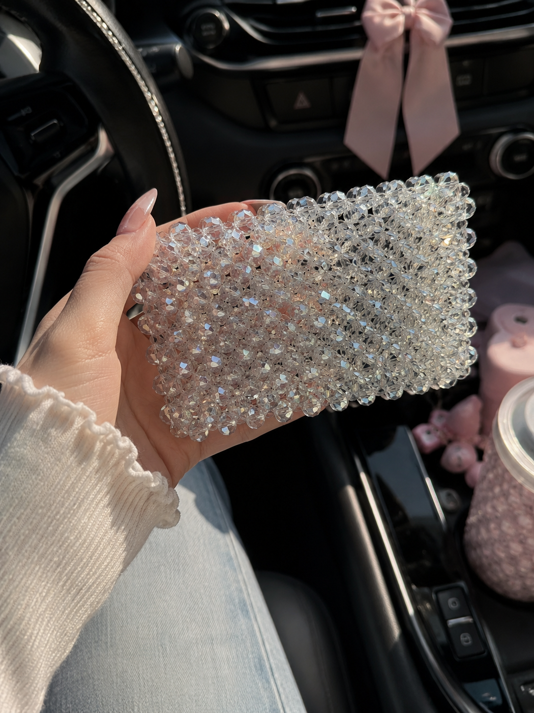Glamorous Beaded Card Holder